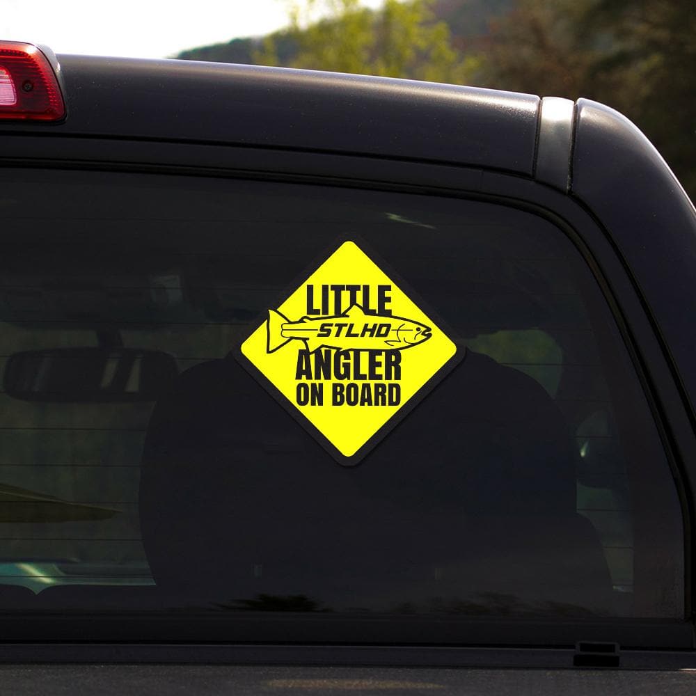 STLHD Little Angler sticker close-up detail